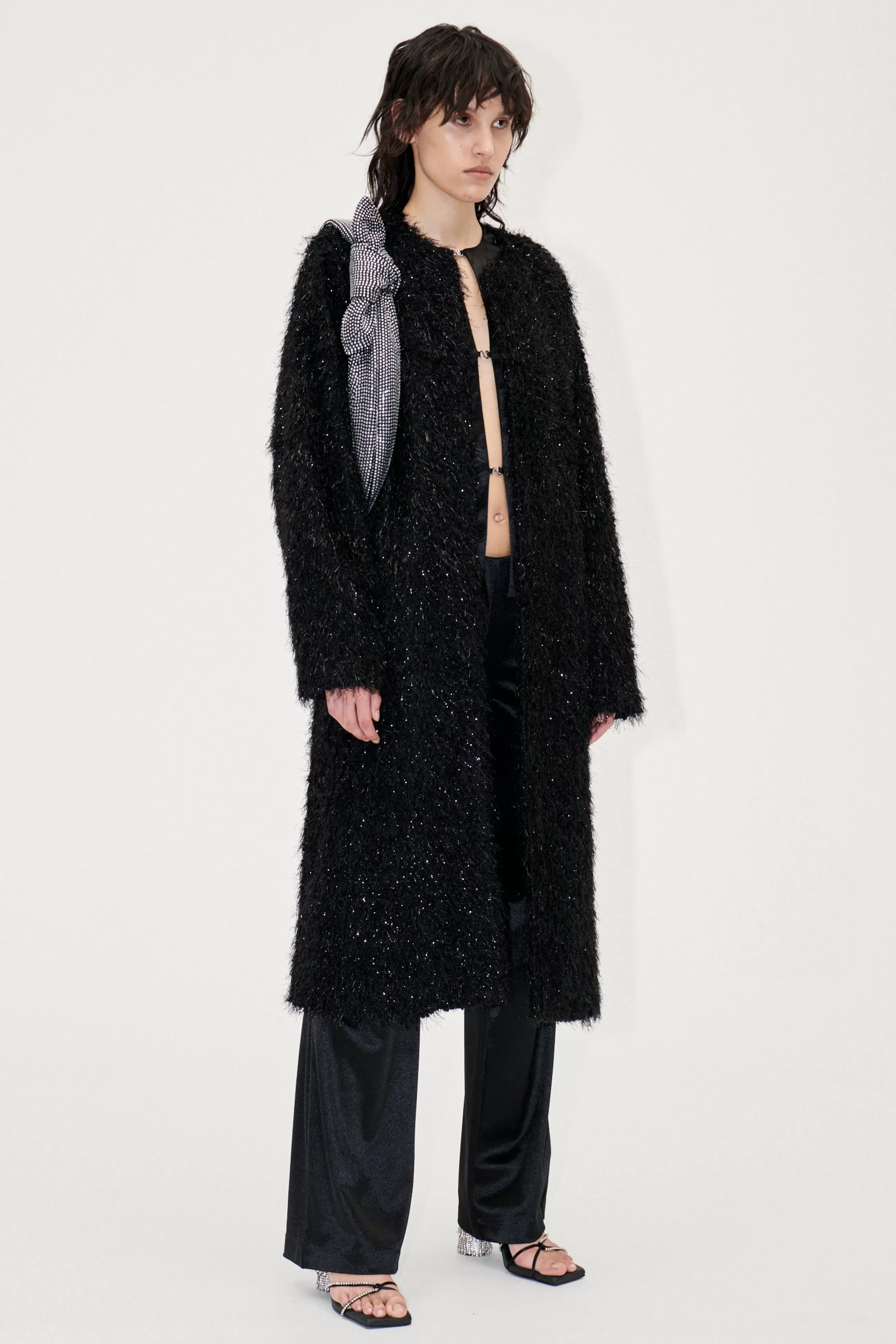 STINE GOYA Alec Coat - Fluffy Black