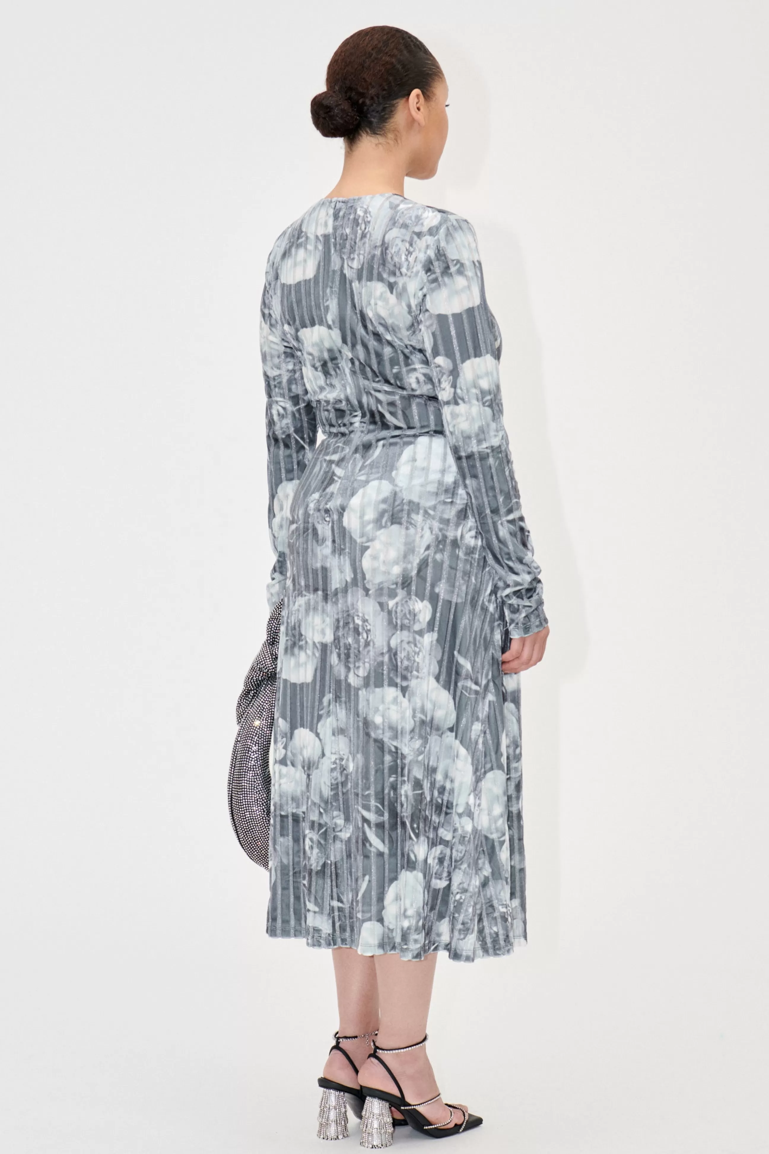 STINE GOYA Blackley Dress - Metalized Peonies