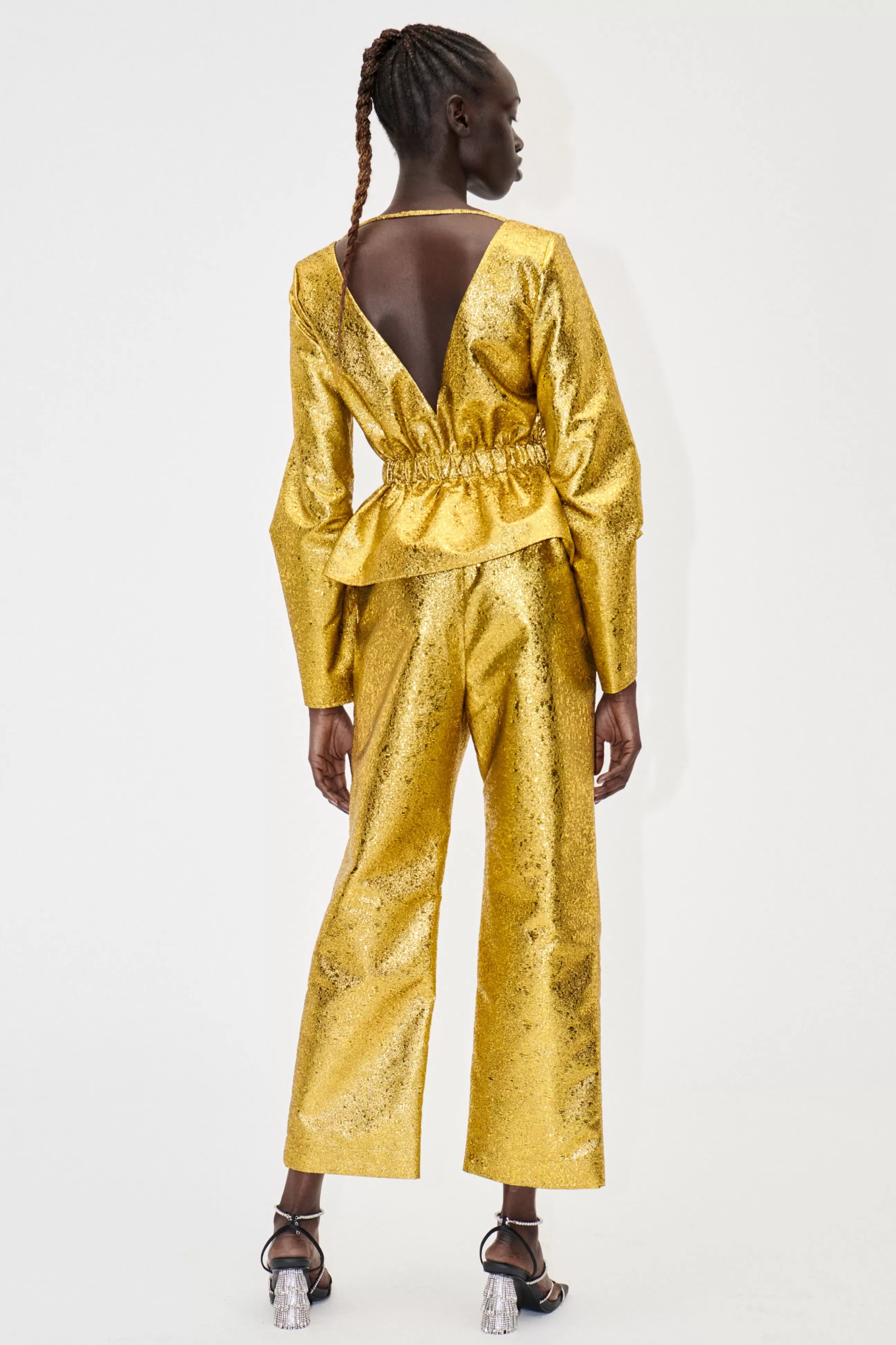 STINE GOYA Isra Pants - Luminescent Gold