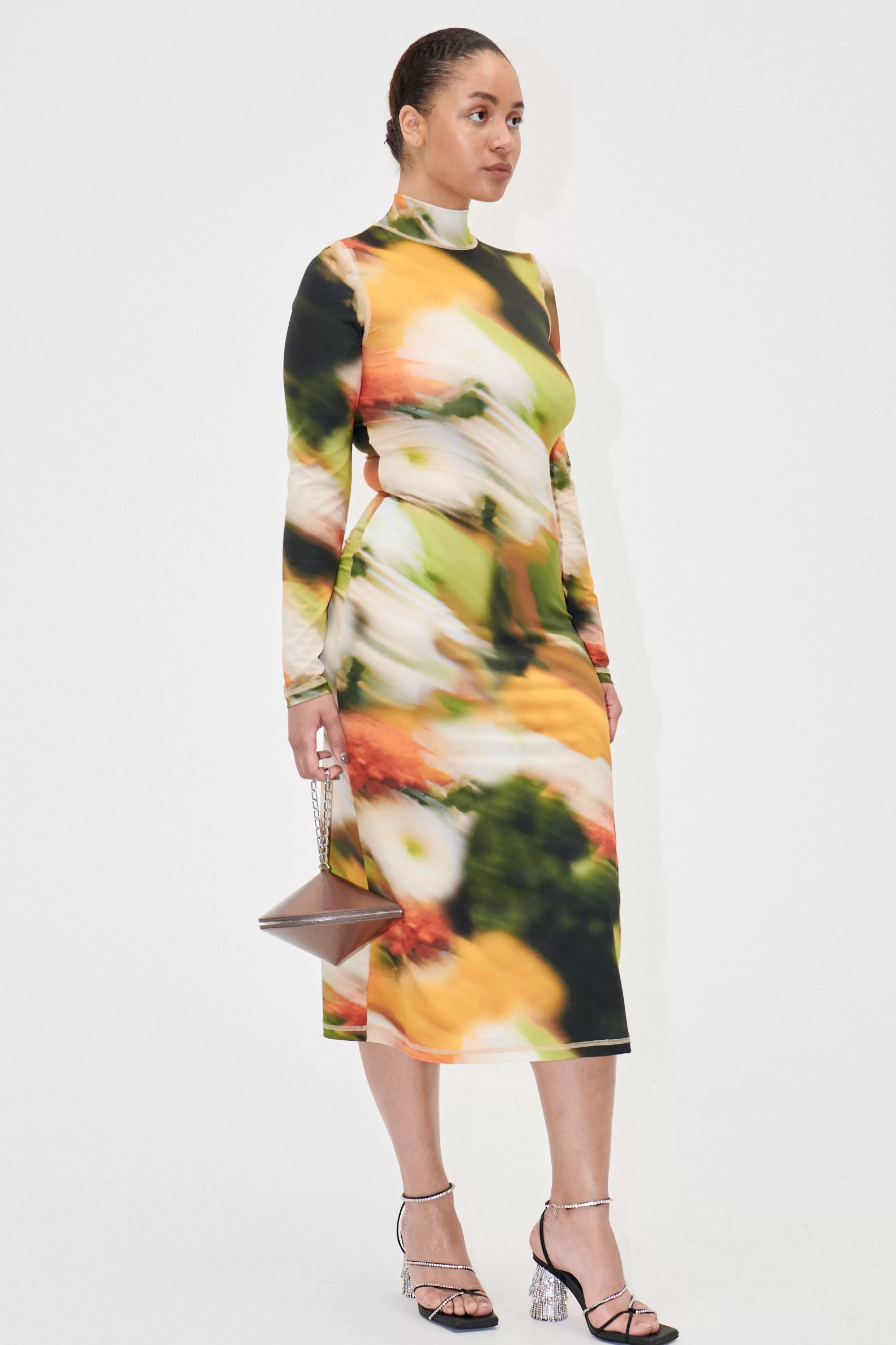 STINE GOYA Jessie Dress - Flowers In Fast Motion