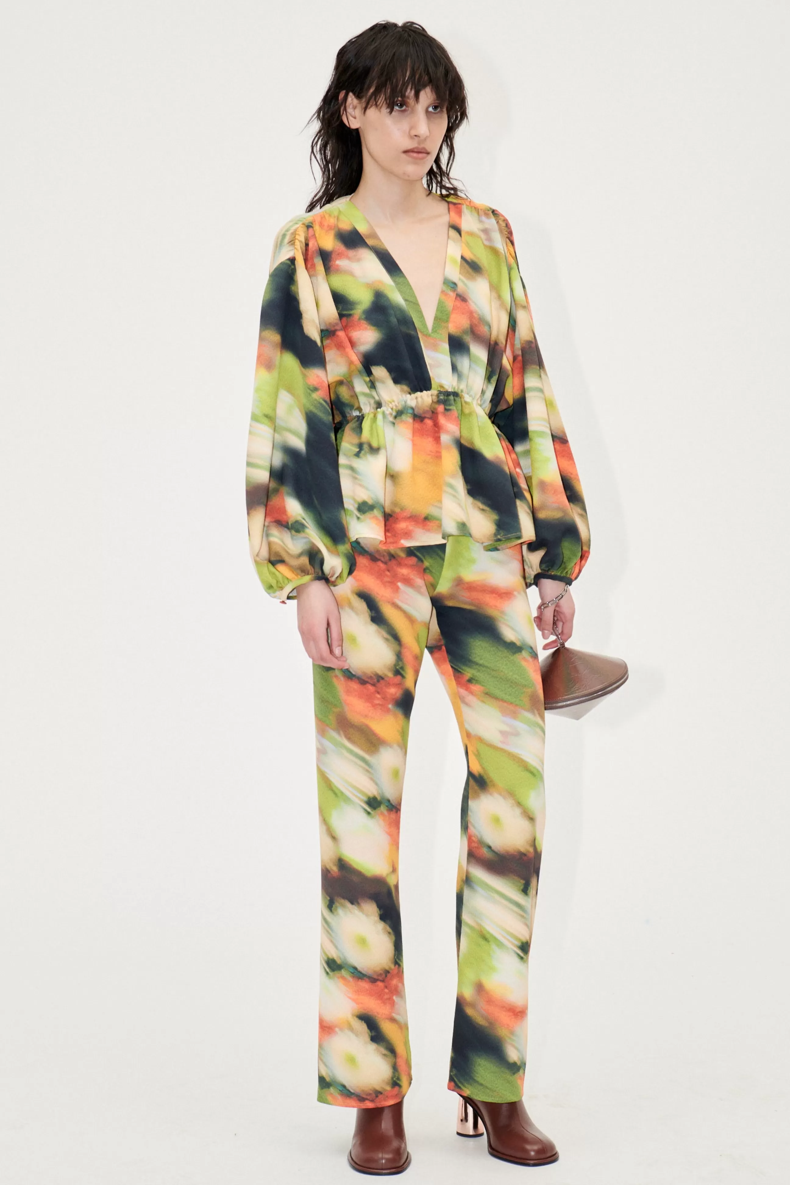 STINE GOYA Marc Pants - Flowers In Fast Motion