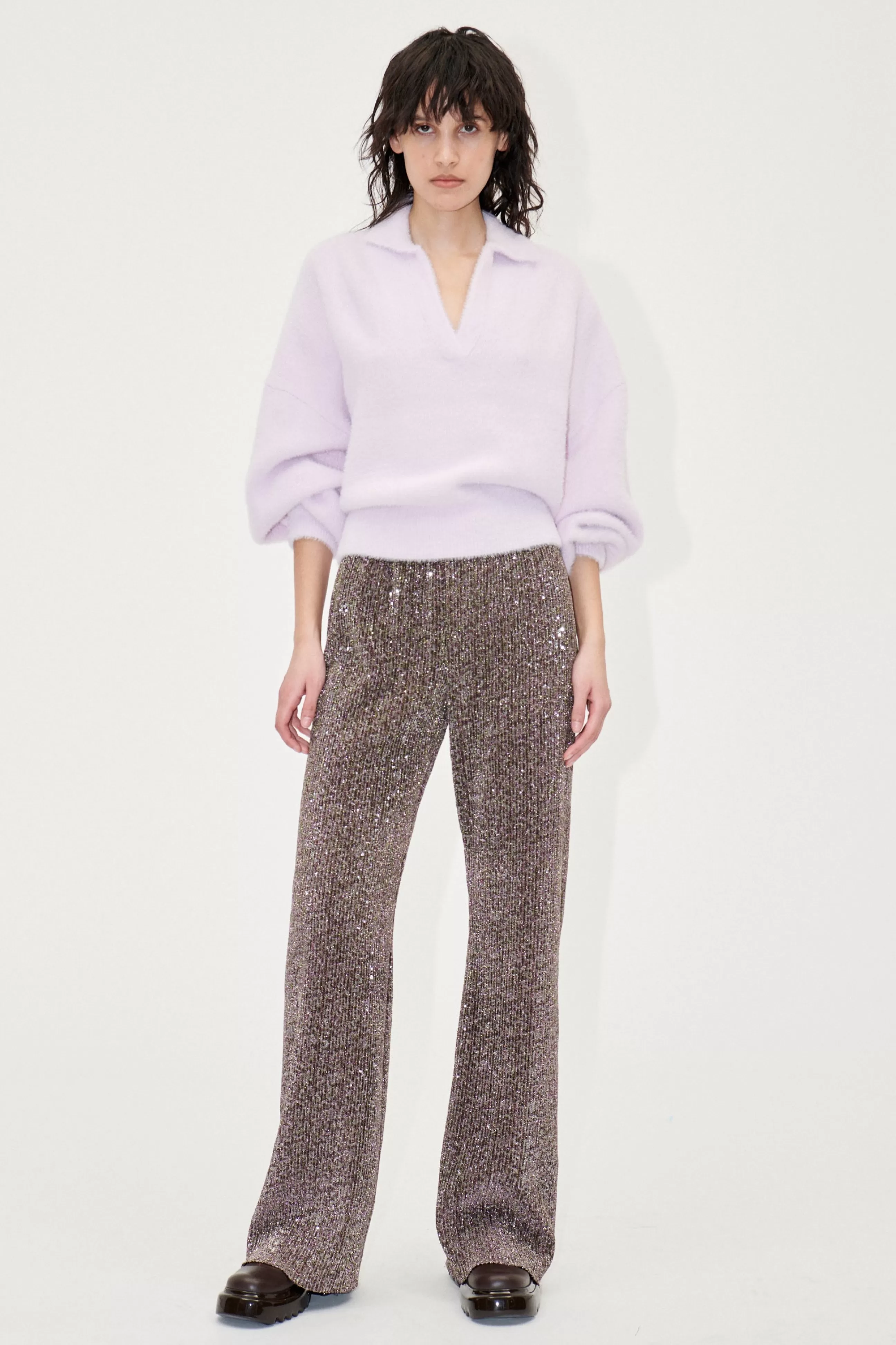 STINE GOYA Markus Pants - Holographic Sequin