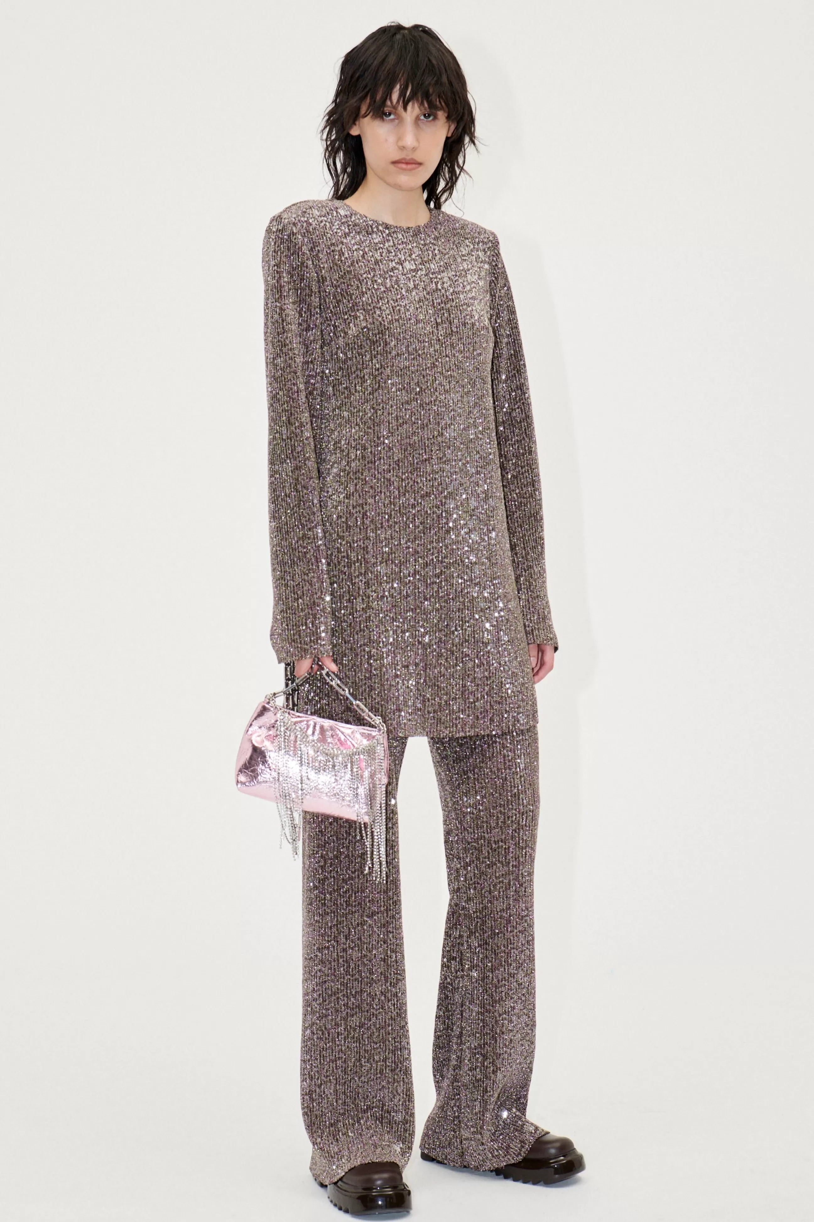 STINE GOYA Odis Dress - Holographic Sequin