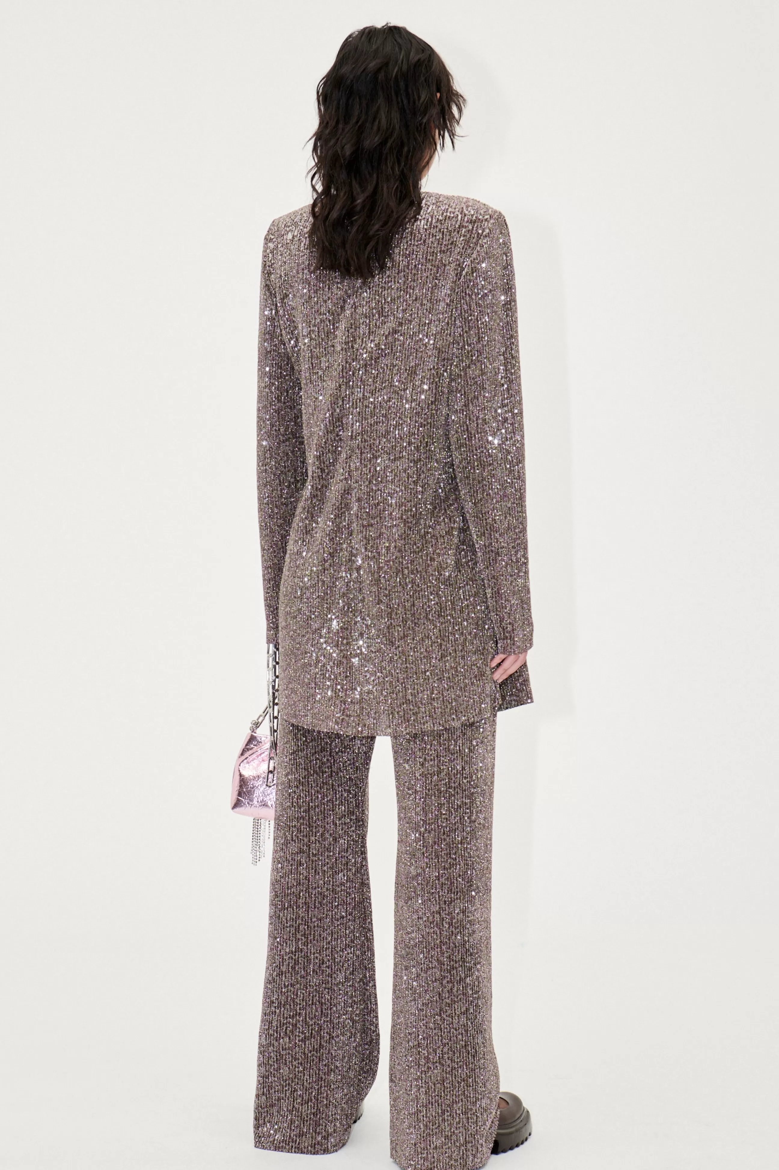 STINE GOYA Odis Dress - Holographic Sequin