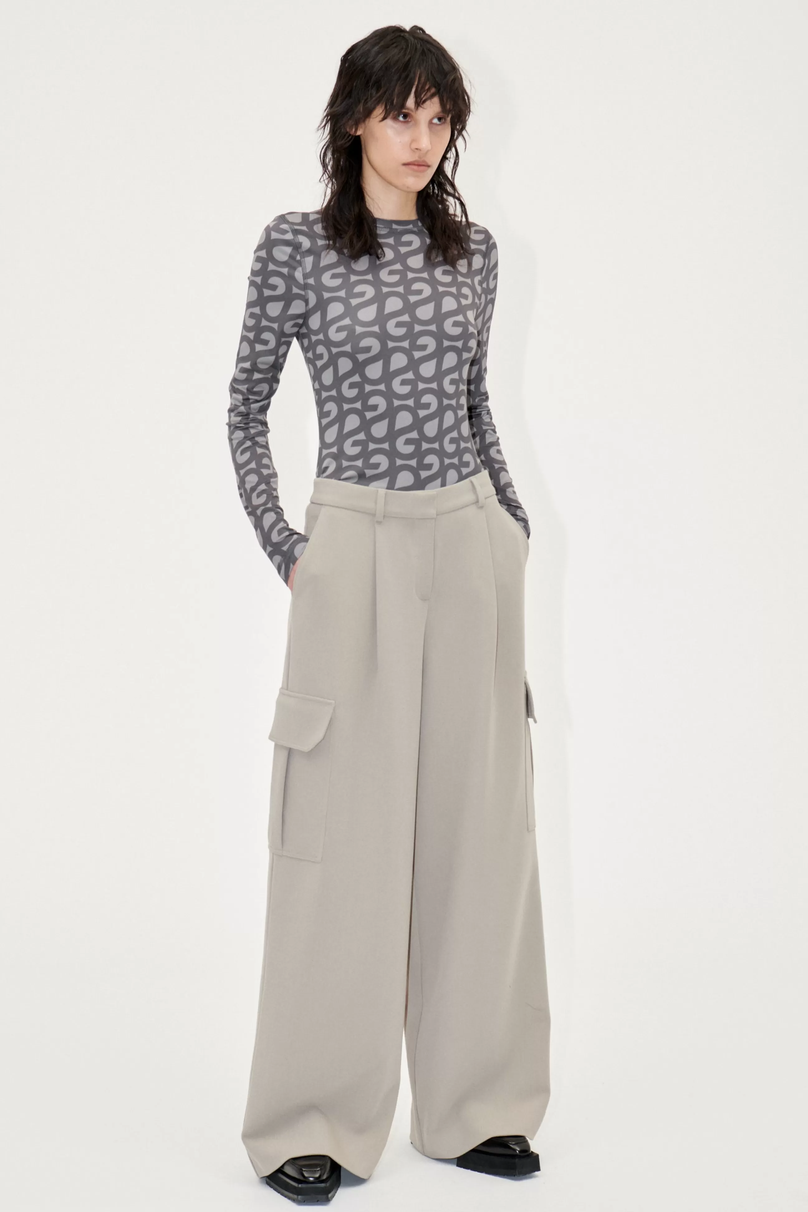 STINE GOYA Olani Pants - Taupe Grey