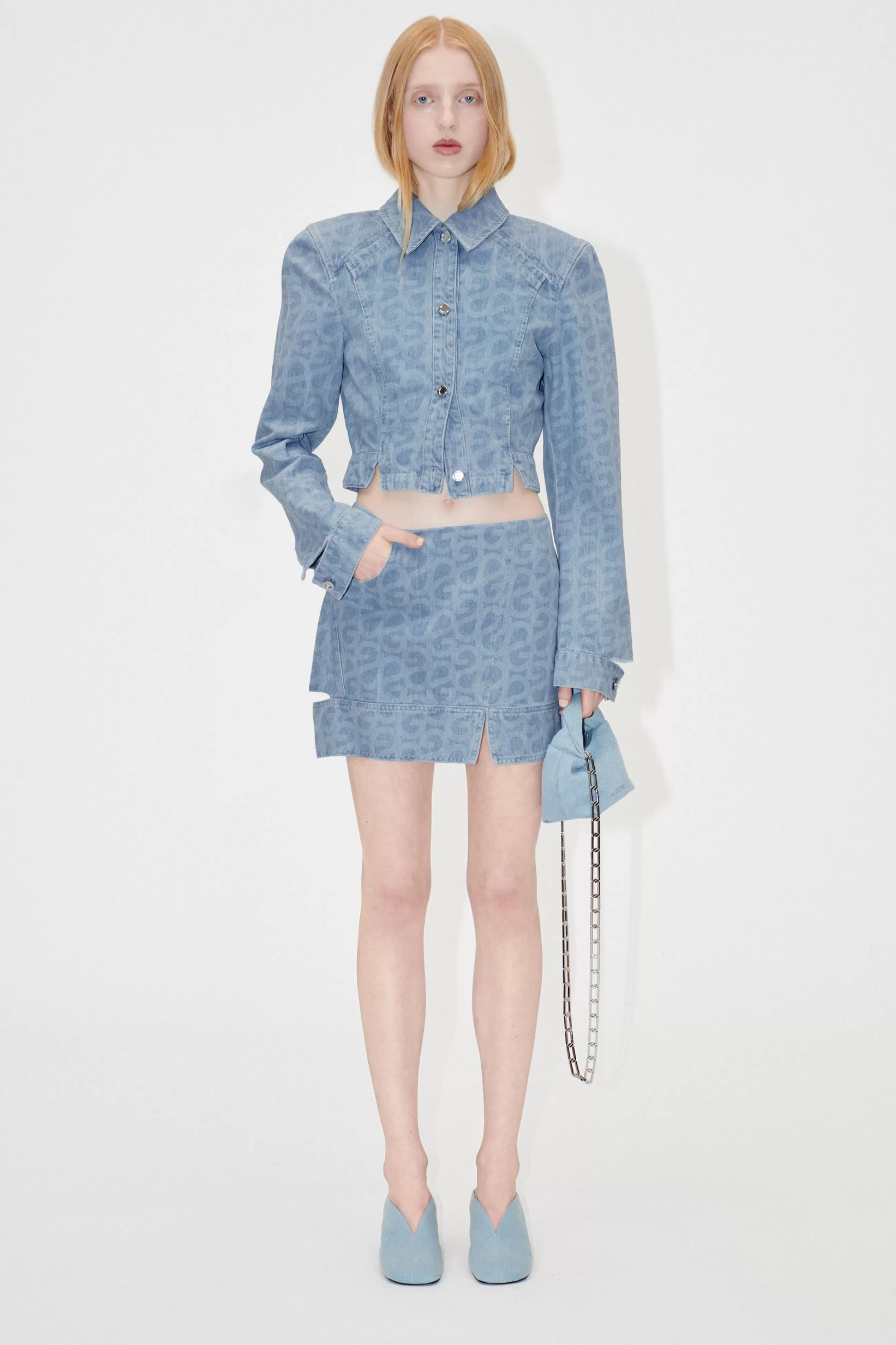 STINE GOYA SGEnilda Denim Skirt - SG Logo