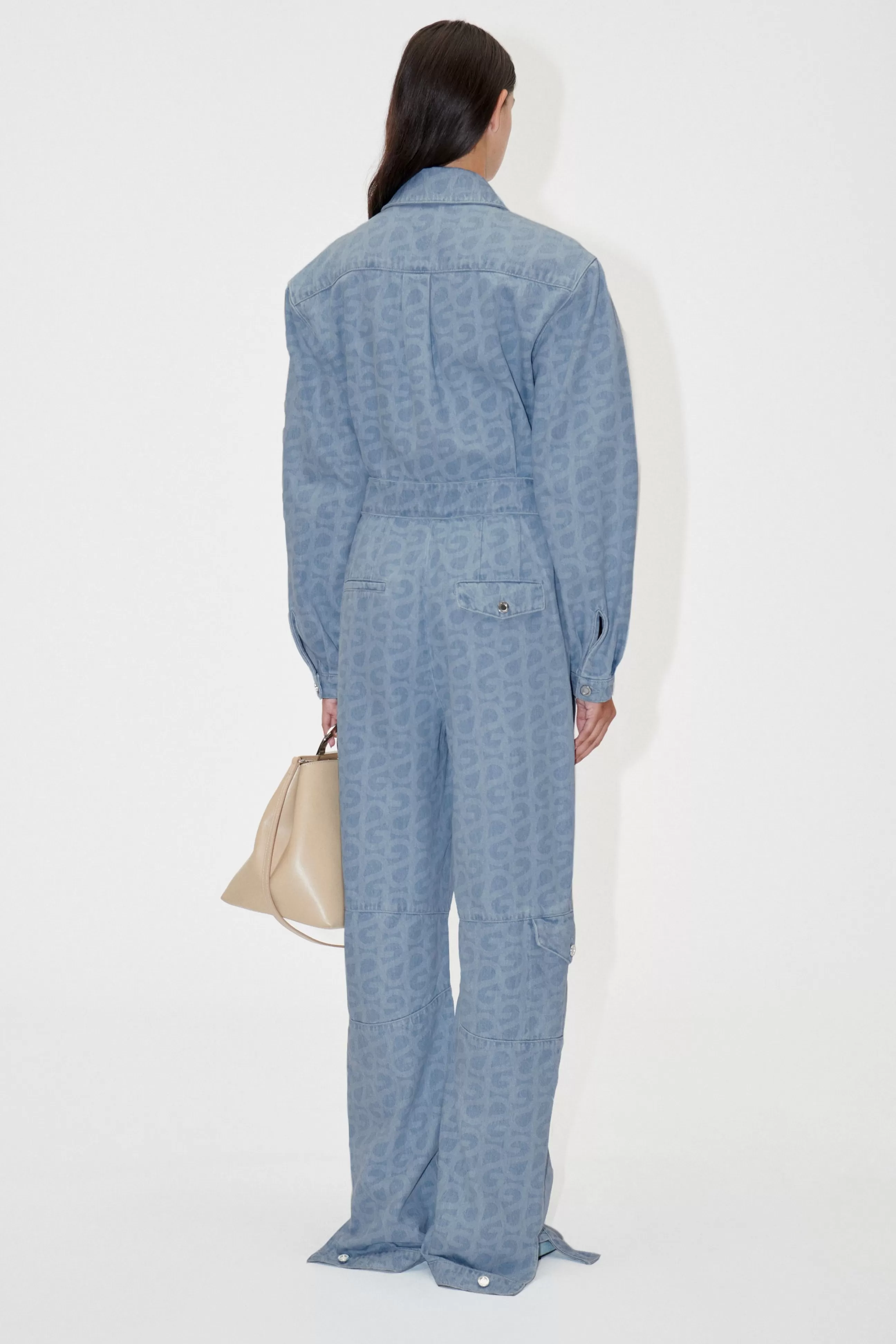 STINE GOYA SGLouisiana Denim Jumpsuit - SG Logo