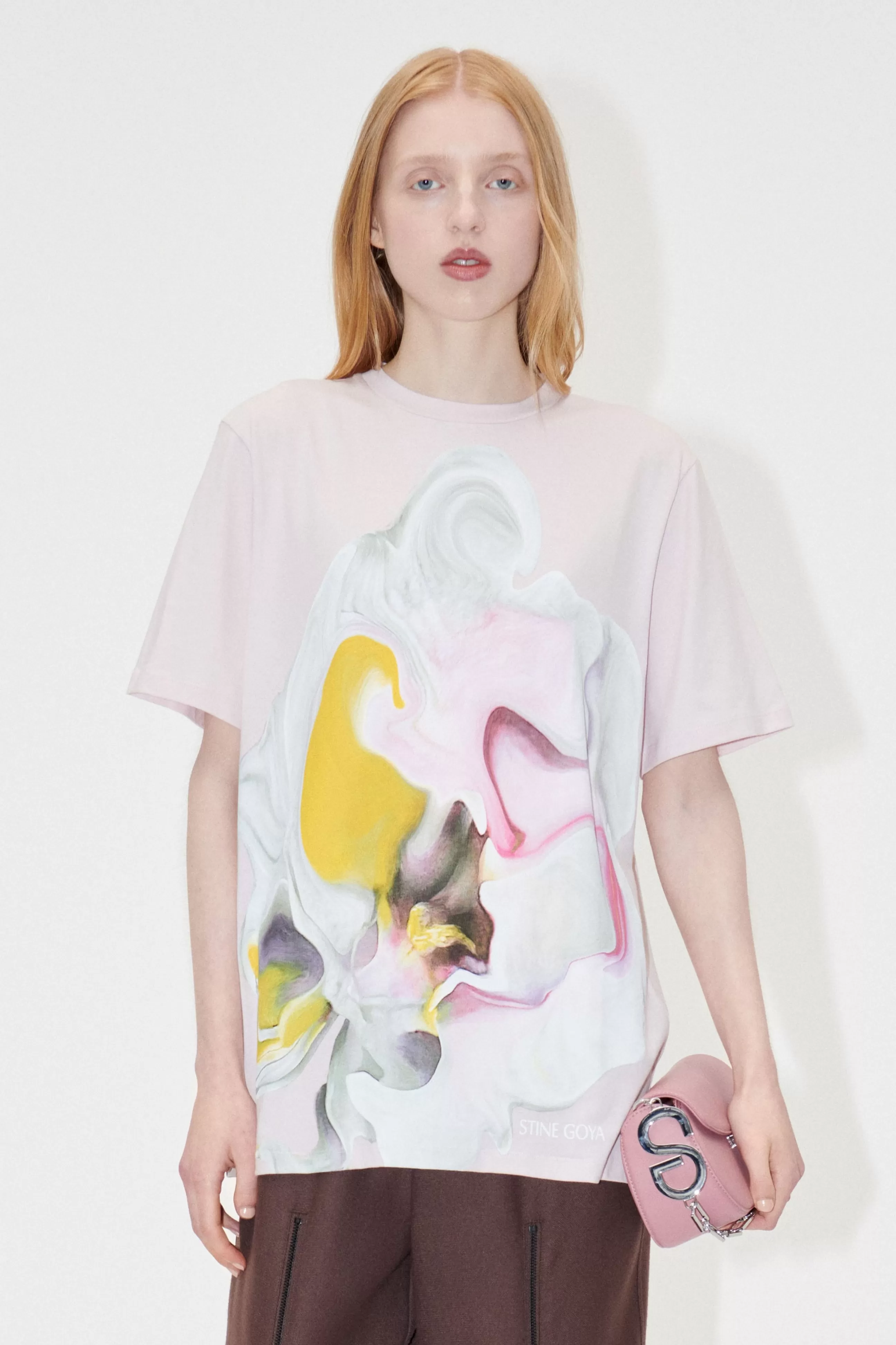 STINE GOYA SGMargila T-shirt - Rose Orchid