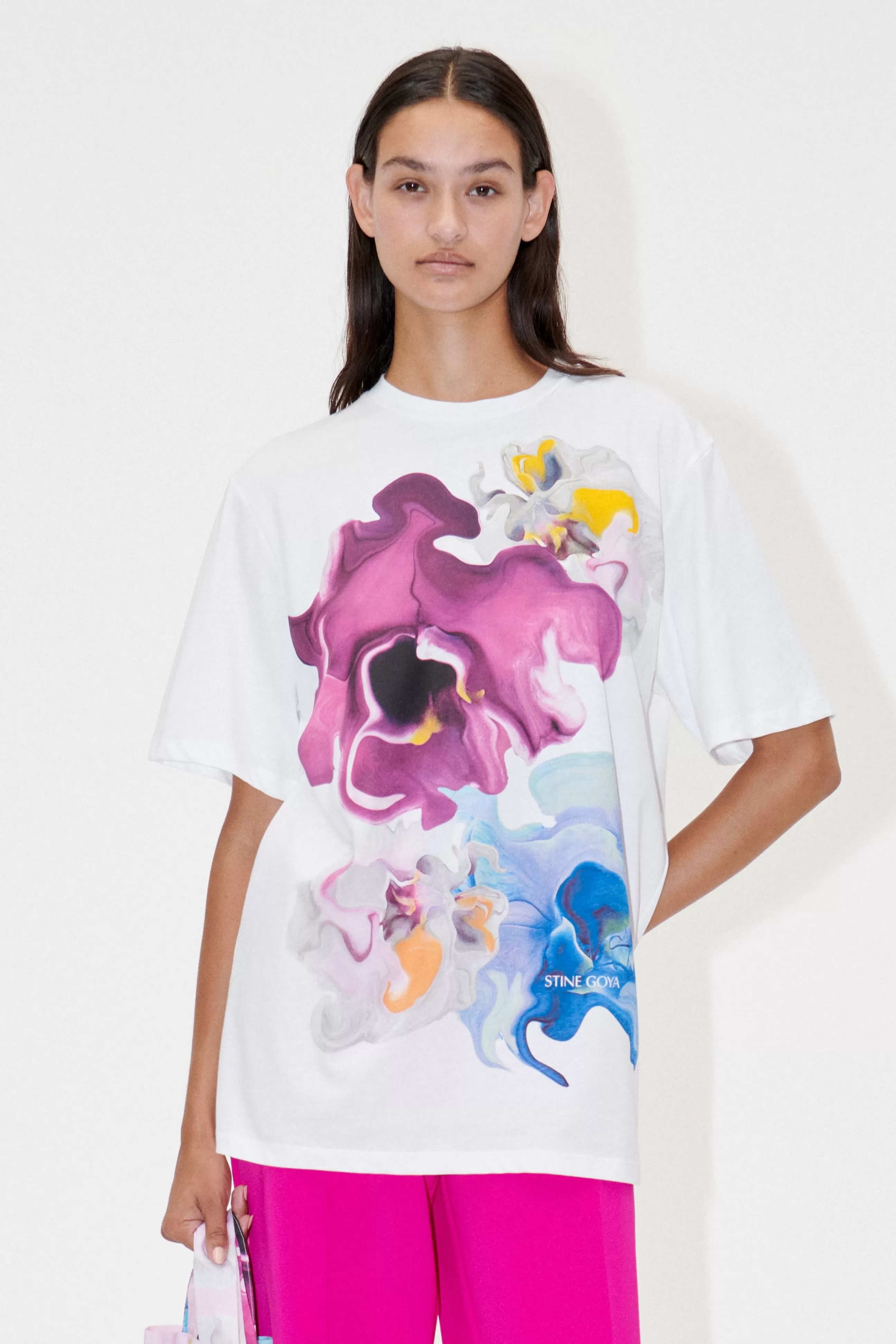 STINE GOYA SGMargila T-shirt - Wild Orchid