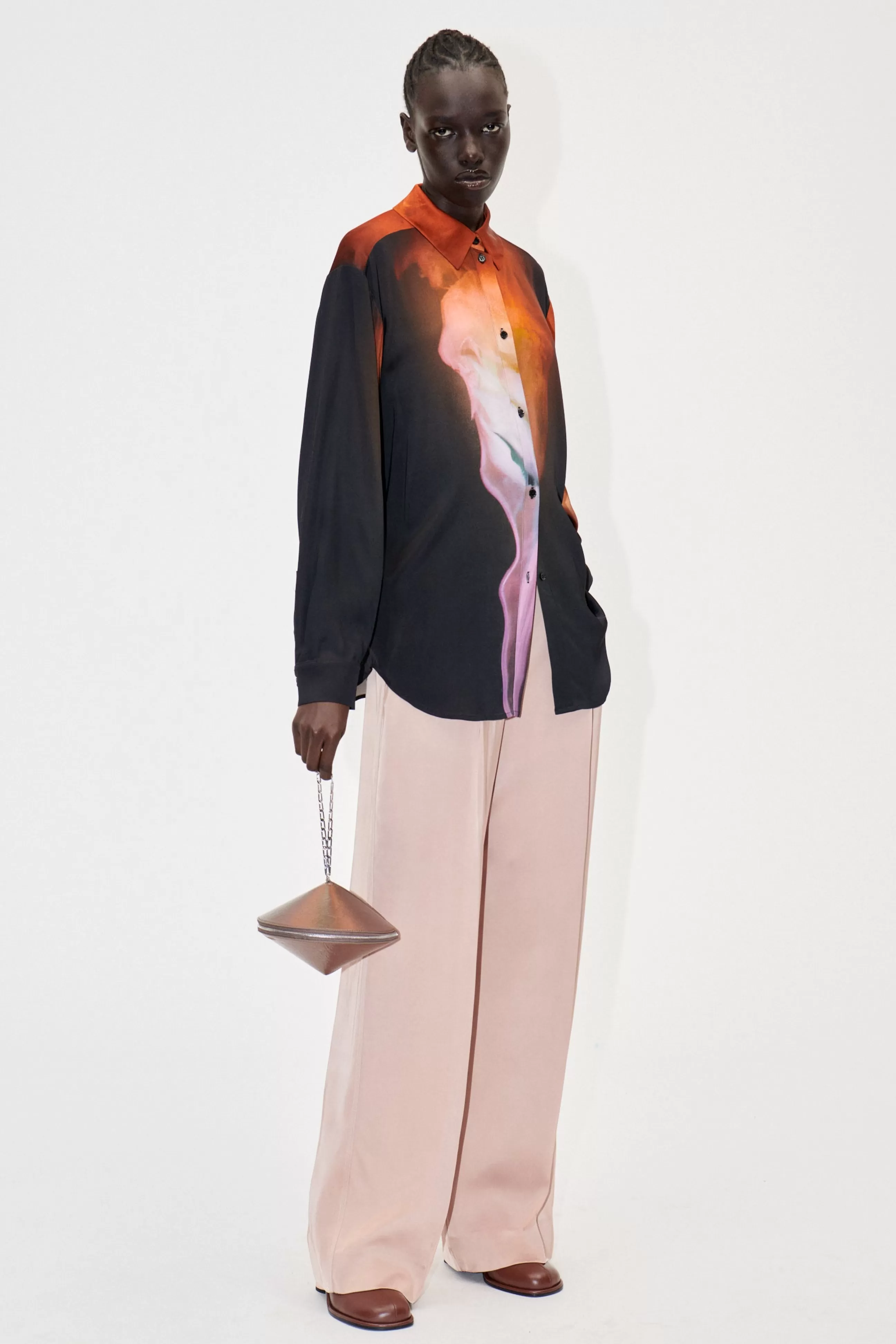 STINE GOYA Sophia Shirt - Rose On fire