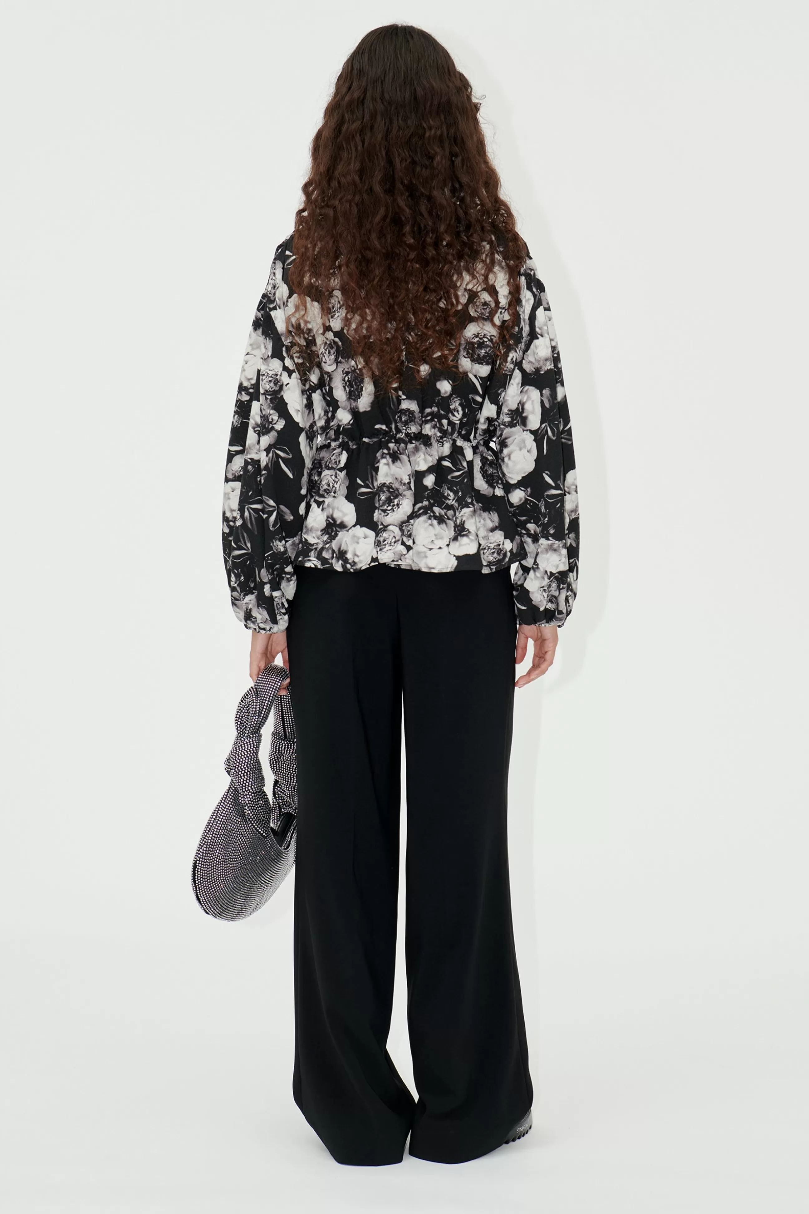 STINE GOYA Toni Blouse - Metalized Peonies